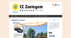 Desktop Screenshot of cczoetegem.be