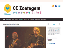 Tablet Screenshot of cczoetegem.be